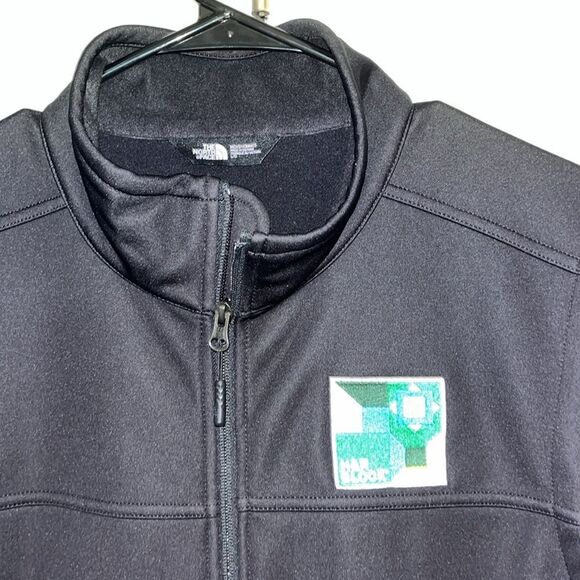 The North Face Black Apex Bionic Fleece Material Full Zipper Vest H R Block Tax - Picture 4 of 8
